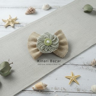 jute flower decor potli