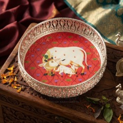 Pichwai Cow Print Trays