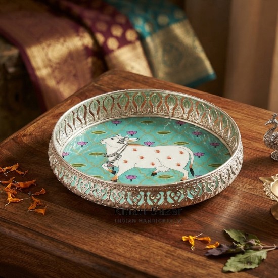 Pichwai Cow Print Trays