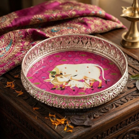 Pichwai Cow Print Trays