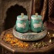 Pichwai Tray With Two Jars 