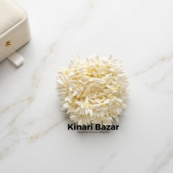 Artificial Jasmine Hair Rubber Bands - Pack of 12 Piece.