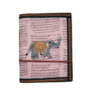 Handmade Paper Journal Diary Notebook Elephant Design