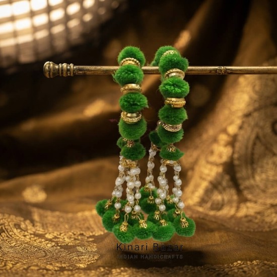 Traditional Pom Pom Latkan Bangles - Pack of 6 Pairs