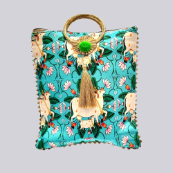 Pichwai Cow Print Handbags Pichwai Cow Print Handbags