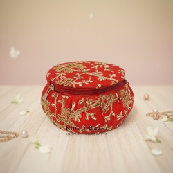 Round Embroidered Bangle Gift Box