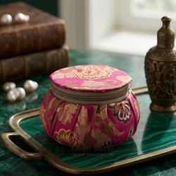 Silk Brocade Matki Boxes