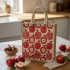 Apple Print Jute Bag