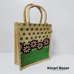 Jute Bags Flower Design Jute Bags Flower Design