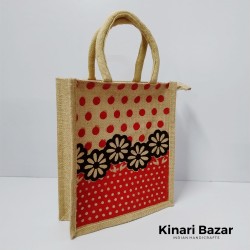 Jute Bags Flower Design Jute Bags Flower Design