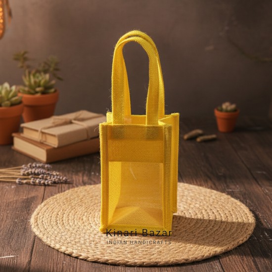 Transparent Jute Bags for Wedding Gift