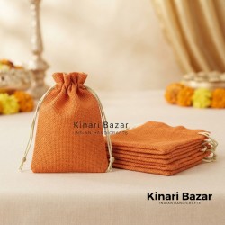 Color Jute Potli Bags Size 9x7 Inch