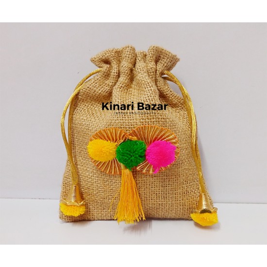 Jute Potli Bags for Gift Packaging Jute Potli Bags for Gift Packaging