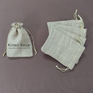 Natural Jute Potli Bags Size 5x4 Inch Natural Jute Potli Bags Size 5x4 Inch