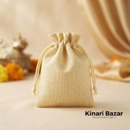 Poly Jute Potli Bags - Size: 7x9 Inch (18x23 cm)