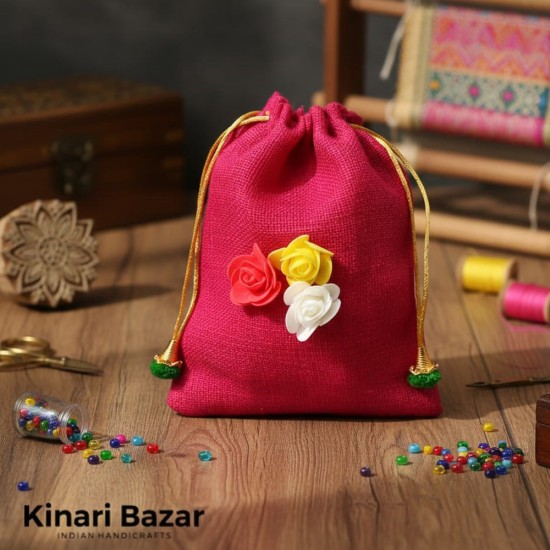 Decorative Jute Potli Bags 