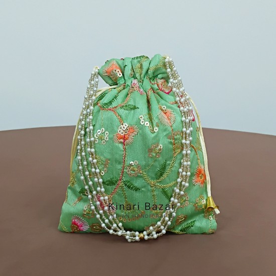 Festive Embroidered Potli Bag