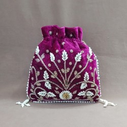 Glass Beads Handmade Potli Bag Glass Beads Handmade Potli Bag