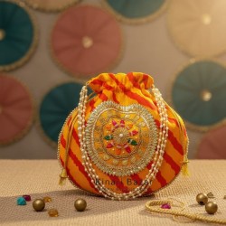 Gota Leheriya Potli Bags