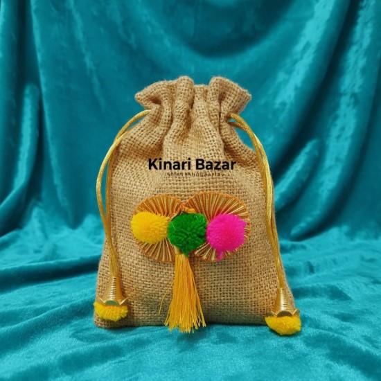 Jute Potli Bags for Gift Packaging