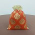 Paan Print Silk Drawstring Gift Potli Bags