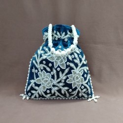 Pearl Beaded Potli Bag Pearl Beaded Potli Bag