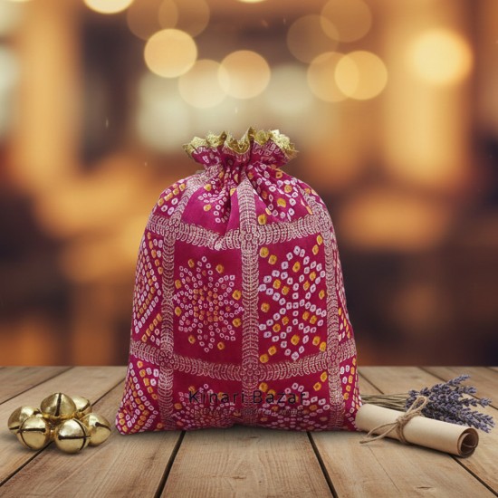Rajasthani Print Potli Bags