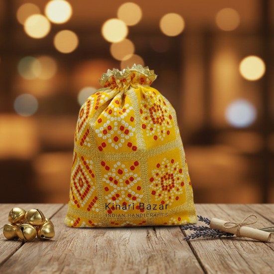 Rajasthani Print Potli Bags