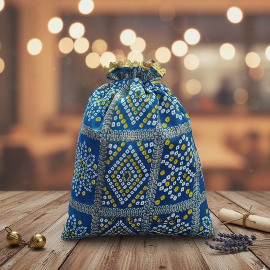 Rajasthani Print Potli Bags