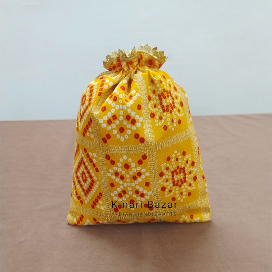 Rajasthani Print Potli Bags