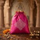 Satin Kolam Print Potli Bags
