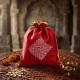 Satin Kolam Print Potli Bags