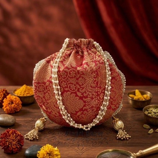 Silk Brocade Potli Bag
