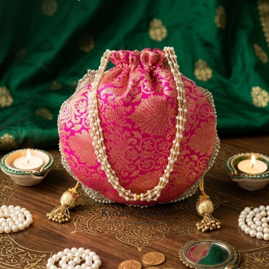 Silk Brocade Potli Bag