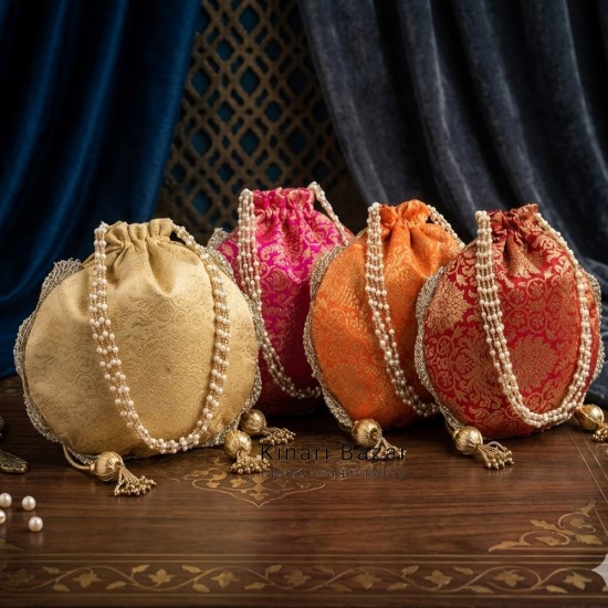Silk Brocade Potli Bag