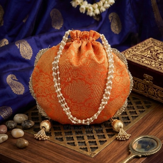 Silk Brocade Potli Bag