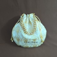 Thread Embroidery Potli Bags