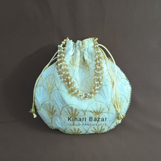 Thread Embroidery Potli Bags Thread Embroidery Potli Bags