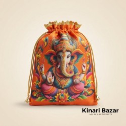 Ganesh Print Potli Bags