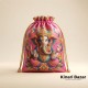 Ganesh Print Potli Bags
