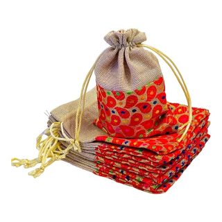 Silk Brocade & Jute Potli Gift Bags